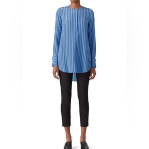 NWT Equipment Striped Blue Windsor Top NWT